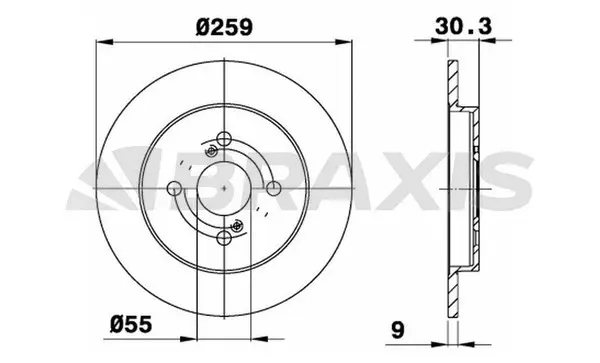 Brake Disc (AE0327)