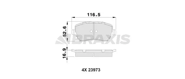 Brake Pad Set, disc brake (AB0006)
