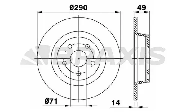 Brake Disc (AE0248)