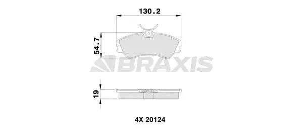 Brake Pad Set, disc brake (AA0191)