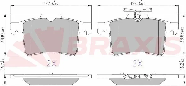 Brake Pad Set, disc brake (AA0669)
