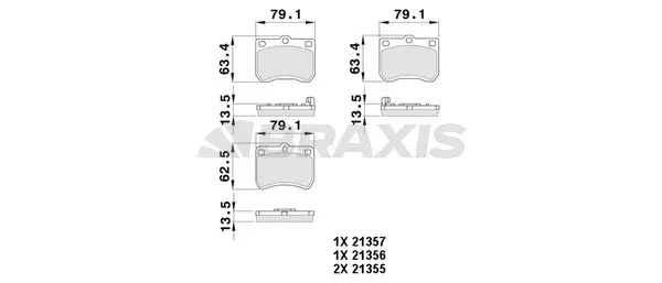 Brake Pad Set, disc brake (AB0389)