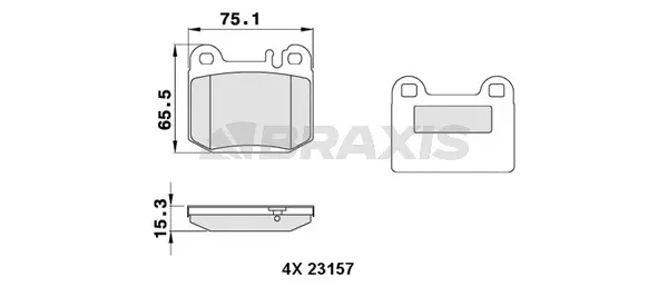 Brake Pad Set, disc brake (AA0273)