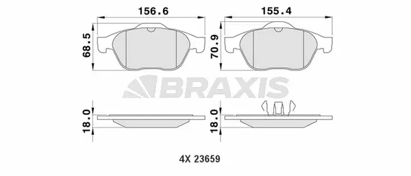 Brake Pad Set, disc brake (AA0111)