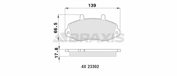 Brake Pad Set, disc brake (AA0158)