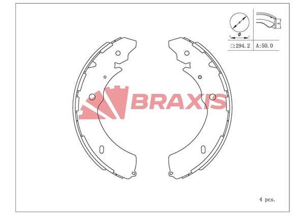 Brake Shoe Set (AC0213)