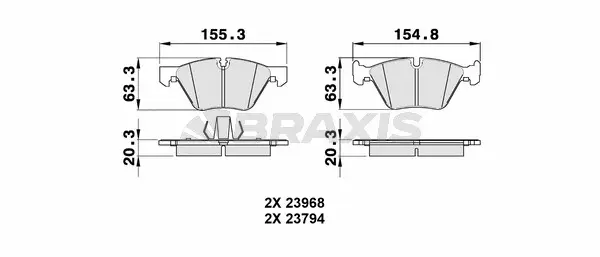 Brake Pad Set, disc brake (AA0090)