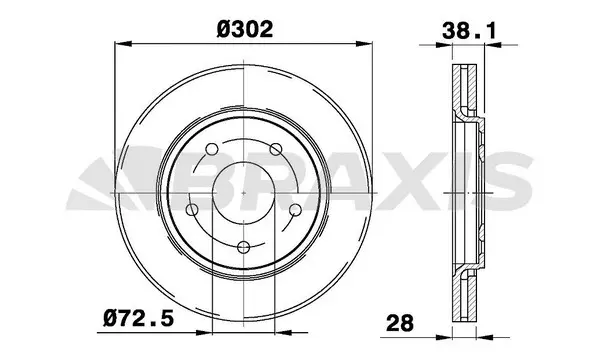 Brake Disc (AE0555)