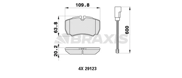 Brake Pad Set, disc brake (AB0411)