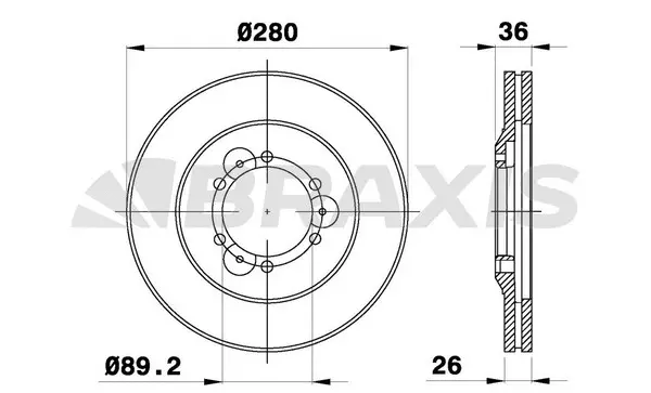Brake Disc (AE0722)