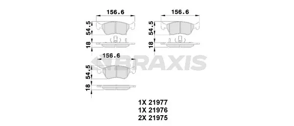 Brake Pad Set, disc brake (AB0230)