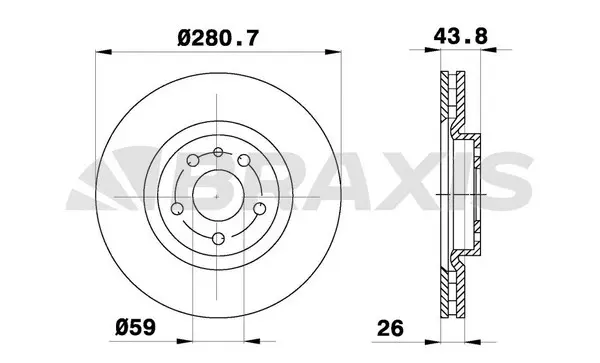 Brake Disc (AE0774)