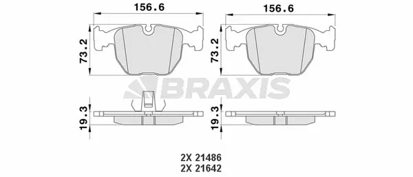 Brake Pad Set, disc brake (AA0110)