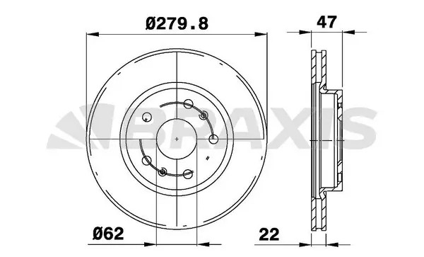 Brake Disc (AE0726)