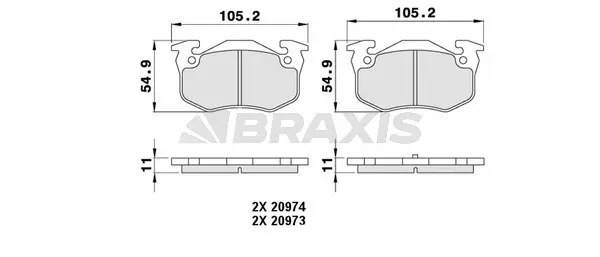 Brake Pad Set, disc brake (AA0049)