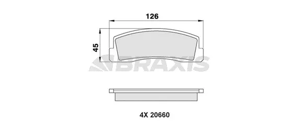 Brake Pad Set, disc brake (AA0274)