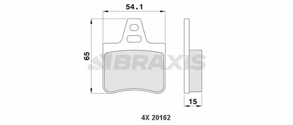 Brake Pad Set, disc brake (AA0164)