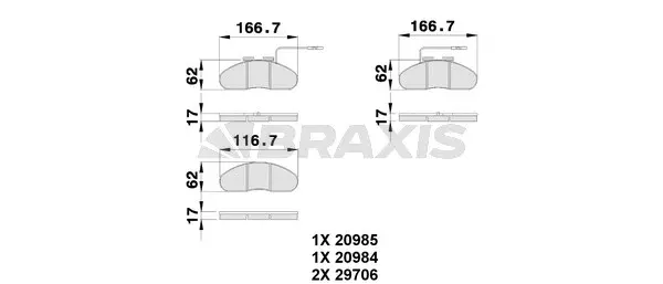 Brake Pad Set, disc brake (AB0247)