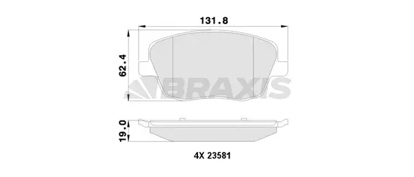 Brake Pad Set, disc brake (AA0127)