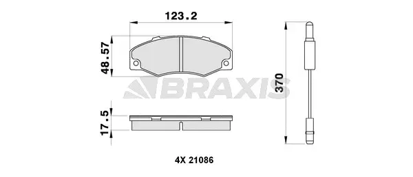 Brake Pad Set, disc brake (AB0297)