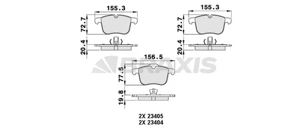 Brake Pad Set, disc brake (AA0213)
