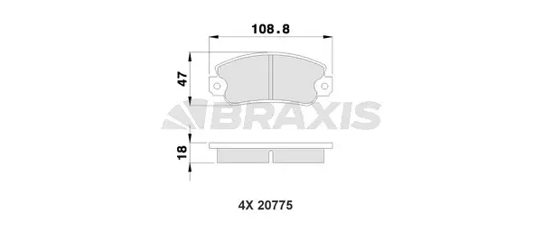 Brake Pad Set, disc brake (AA0030)