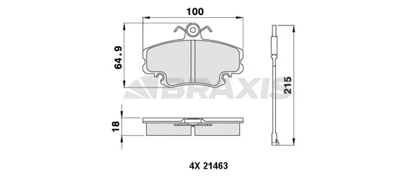 Brake Pad Set, disc brake (AB0001)
