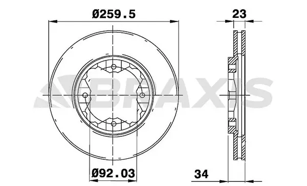Brake Disc (AE0423)