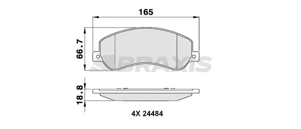 Brake Pad Set, disc brake (AB0070)