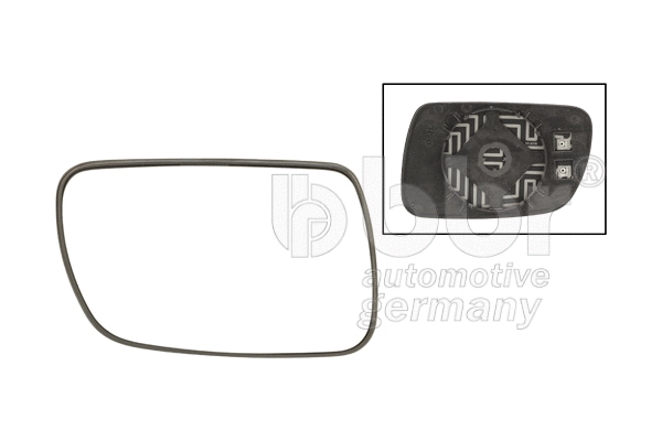 Mirror Glass, exterior mirror (001-10-24493)