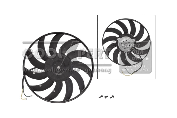 Fan, engine cooling (001-10-18571)