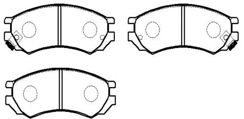 Brake Pad Set, disc brake (HP5102)
