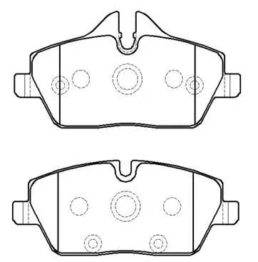 Brake Pad Set, disc brake (HP9951)