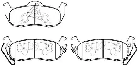 Brake Pad Set, disc brake (HP5208)