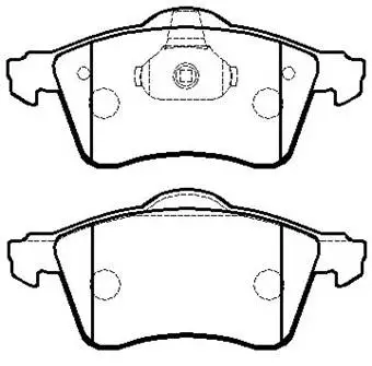 Brake Pad Set, disc brake (HP8540)