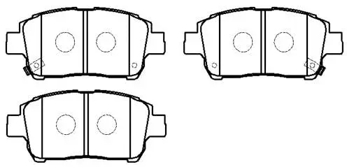 Brake Pad Set, disc brake (HP5019)