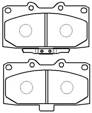 Brake Pad Set, disc brake (HP8425)