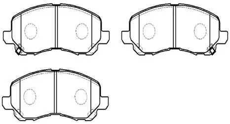 Brake Pad Set, disc brake (HP5158)