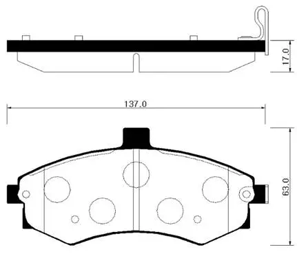 Brake Pad Set, disc brake (HP0027)