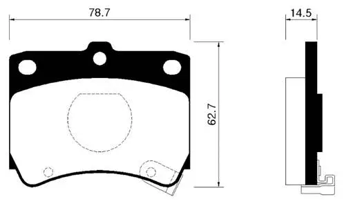 Brake Pad Set, disc brake (HP1001)