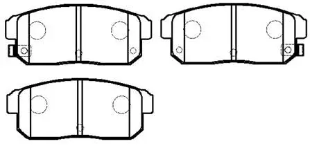 Brake Pad Set, disc brake (HP8227)