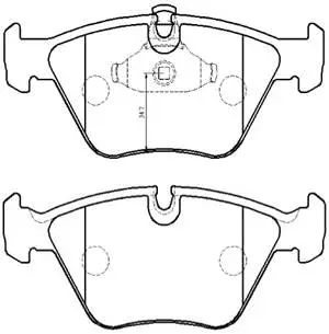 Brake Pad Set, disc brake (HP5185)