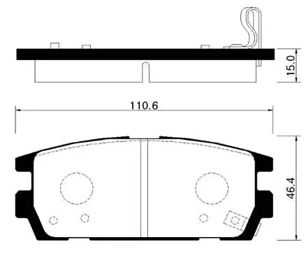 Brake Pad Set, disc brake (HP0023)