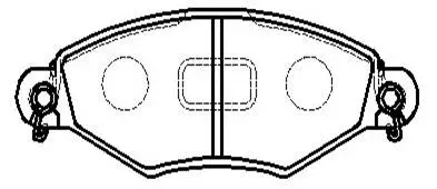 Brake Pad Set, disc brake (HP8386)