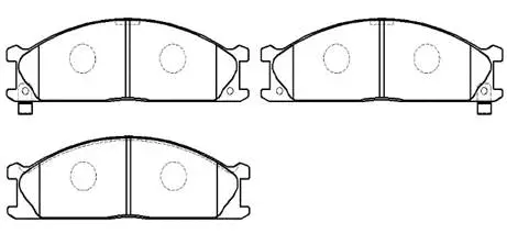 Brake Pad Set, disc brake (HP9058)