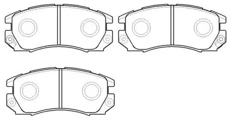 Brake Pad Set, disc brake (HP8431)