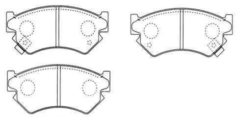 Brake Pad Set, disc brake (HP8428)