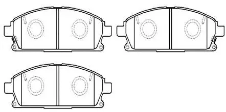 Brake Pad Set, disc brake (HP9074)