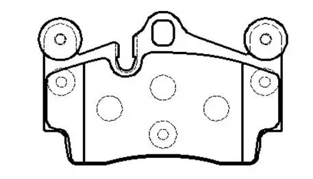 Brake Pad Set, disc brake (HP9662)