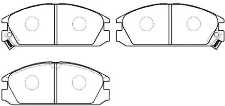 Brake Pad Set, disc brake (HP5059)